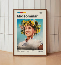 Midsommer Movie Poster - Florence Pugh -  Midcentury Minimalist Wall Art Print - Three Versions 1497284144