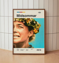 Midsommer Movie Poster - Florence Pugh -  Midcentury Minimalist Wall Art Print - Three Versions 1497284144