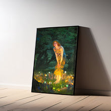 Midsummer Eve Edward Robert Hughes 1908 Fine Art Painting, Canvas material poster, High Quality Print, Art Poster For Gift, Wall Art Print 1645358182