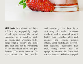 Milkshake Poster Strawberry Kitchen Decor Wall Art  Poster Milkshake Poster  Poster Art Gift 1687985634