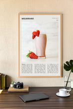 Milkshake Poster Strawberry Kitchen Decor Wall Art  Poster Milkshake Poster  Poster Art Gift 1687985634