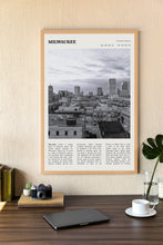 Milwaukee Wisconsin Wall Art  Poster Milwaukee Wisconsin Black White Poster  Poster Art Gift 1680436476