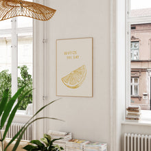 Minimalist Lemon Print Digital Modern Kitchen Decor Trendy Fruit Poster Squeeze the Day Print Kitchen Wall Decor Download 1 Print 1471815478