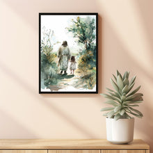 Show Her the Way Home, Christian Art, Jesus and Little Girl, Jesus Saves Girl, Jesus Wall Art, Jesus SVG, Jesus and Girl Painting