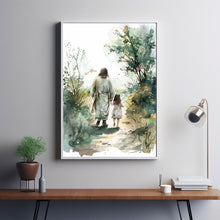 Show Her the Way Home, Christian Art, Jesus and Little Girl, Jesus Saves Girl, Jesus Wall Art, Jesus SVG, Jesus and Girl Painting