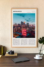 Minneapolis Minnesota Wall Art  Poster Minneapolis Minnesota Black White Poster  Poster Art Gift 1694303733