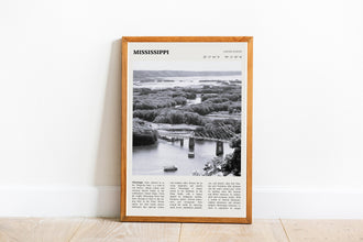 Mississippi Wall Art  Poster Mississippi Vicksburg Park Black White Poster  Poster Art Gift 1695393195
