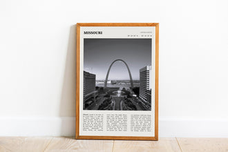 Missouri Wall Art  Poster Missouri State Black White Poster  Poster Art Gift 1681216736