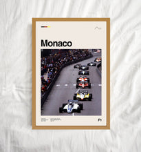 Monaco F1 Poster, Monaco F1 Print, Modern Poster, Retro Poster, Minimalist Art, Vintage Poster, Midcentury Art, Wall Decor 1720091580
