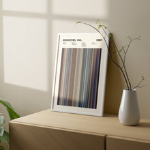 Monsters Inc Movie Barcode Print, Monsters Inc Print, Monsters Inc Poster, Sholay Wall Art, Monsters Inc Art Print 1664248293