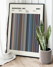 Monsters Inc Movie Barcode Print, Monsters Inc Print, Monsters Inc Poster, Sholay Wall Art, Monsters Inc Art Print 1664248293
