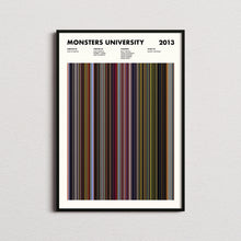 Monsters University Movie Barcode Print, Monsters University Print, Monsters University Poster, Monsters University Wall Art 1650070440