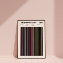 Monsters University Movie Barcode Print, Monsters University Print, Monsters University Poster, Monsters University Wall Art 1650070440