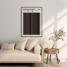 Monsters University Movie Barcode Print, Monsters University Print, Monsters University Poster, Monsters University Wall Art 1650070440