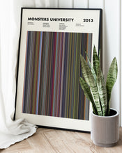 Monsters University Movie Barcode Print, Monsters University Print, Monsters University Poster, Monsters University Wall Art 1650070440