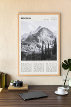 Montana Wall Art  Poster Montana Yellowstone National Park Black White Poster  Poster Art Gift 1695392001