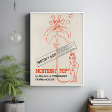 Monterey Pop Movie Poster Print, Canvas Wall Art, Room Decor, Movie Art