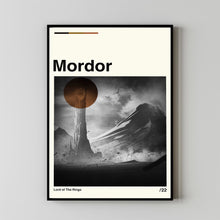 Mordor Poster, Mordor Movie, Lord of the rings Film, Minimalist Art, High Quality, Custom Print, Cityscape Poster, Illustration Art