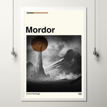Mordor Poster, Mordor Movie, Lord of the rings Film, Minimalist Art, High Quality, Custom Print, Cityscape Poster, Illustration Art