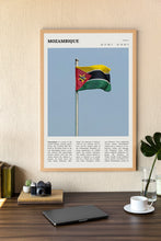 Mozambique Flag Wall Art  Poster Mozambique Africa Black White Poster  Poster Art Gift 1690277950