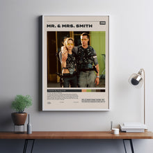 Mr. & Mrs. Smith, Doug Liman, Minimalist Movie Poster, Vintage Retro Art