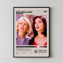 Mulholland Drive Poster , David Lynch, Minimalist Movie Poster, Home decor