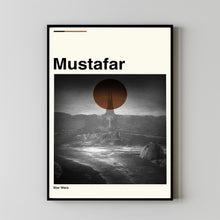 Mustafar Poster, Mustafar Movie, Mustafar Film, Minimalist Art, High Quality, Custom Print, Cityscape Poster, Illustration Art