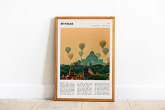 Myanmar Burma Print Wall Art Poster Naypyidaw Myanmar Burma Black White Poster  Poster Art Gift 1702001621