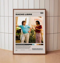 Nacho Libre Poster, Jared Hess, Minimalist Movie Poster, Room Decor