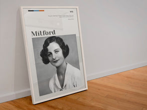 Nancy Mitford Poster Wall Art  Poster Art Gift Quote  Nancy Freeman Mitford  Mitford sisters Novelist 1575359077