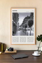 Nantes France Wall Art  Poster Nantes France Black White Poster  Poster Art Gift 1681841962
