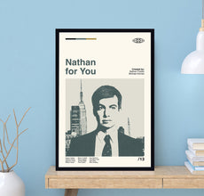 Nathan For You Poster, Nathan Fielder, Nathan For You Tv Series, Retro Movie Poster, Minimalist Art, Vintage Poster, Gifts For Him 1692723870