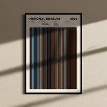 National Treasure Movie Barcode Print, National Treasure Print, National Treasure Poster, National Treasure Wall Art, National Treasure Art 1631653907