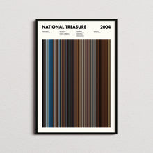 National Treasure Movie Barcode Print, National Treasure Print, National Treasure Poster, National Treasure Wall Art, National Treasure Art 1631653907