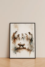Nativity Scene Print Canvas Wall Art Poster Holy Modern Bible Art Birthday Gift Watercolor Christian Boho Wall Art Print Home Easter Print 1642837726