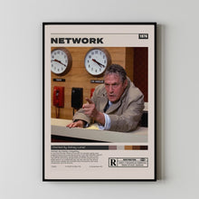 Network Poster, Sidney Lumet, Minimalist Movie Poster, Room Decor