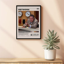 Network Poster, Sidney Lumet, Minimalist Movie Poster, Room Decor