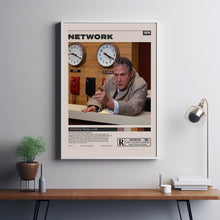 Network Poster, Sidney Lumet, Minimalist Movie Poster, Room Decor