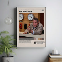 Network Poster, Sidney Lumet, Minimalist Movie Poster, Vintage Retro ArtMovie Poster