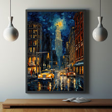 New York City Poster - Where Traditional Meets Impressionist Art | Iconic NYC Travel Wall Art