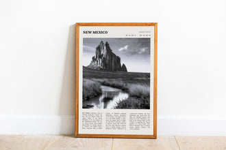 New Mexico Wall Art  Poster New Mexico Black White Poster  Poster Art Gift 1695389127
