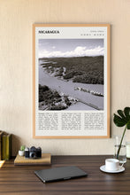 Nicaragua Print Wall Art Poster Nicaragua  South America Black White Poster  Poster Art Gift 1666091663