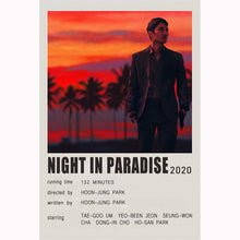 Night in Paradise (2020) Movie Poster Canvas Poster Minimalist Poster Art Print Gifts for Lover Mural Painting Home Decoration 1774469251