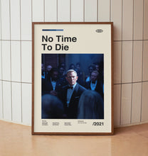 No Time to Die James Bond Wall Art Print - Daniel Craig Film Poster - Cinema - Midcentury Art 1418781674