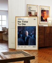 No Time to Die James Bond Wall Art Print - Daniel Craig Film Poster - Cinema - Midcentury Art 1418781674