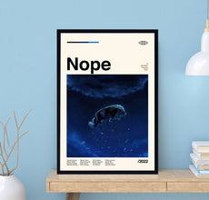 Nope Movie Poster, Nope Poster, Jordan Peele, Retro Poster, Minimalist Art, Vintage Poster, Midcentury Art, Modern Poster, Wall Decor 1721131264