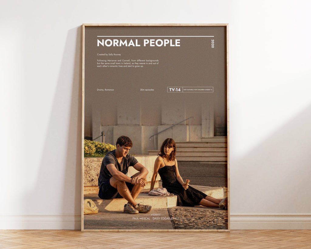 Normal Person Posters Normal People Poster Art Print Movie Posters TV Posters Gift for Movie ...
