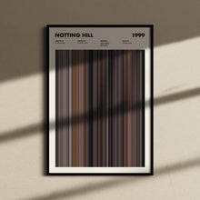 Notting Hill Movie Barcode Print, Notting Hill Print, Notting Hill Poster, Notting Hill Wall Art, Notting Hill Art Print, Movie Buff Gifts 1655087251