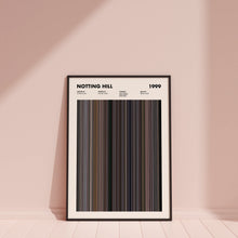 Notting Hill Movie Barcode Print, Notting Hill Print, Notting Hill Poster, Notting Hill Wall Art, Notting Hill Art Print, Movie Buff Gifts 1655087251