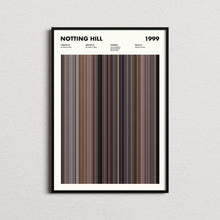 Notting Hill Movie Barcode Print, Notting Hill Print, Notting Hill Poster, Notting Hill Wall Art, Notting Hill Art Print, Movie Buff Gifts 1655087251